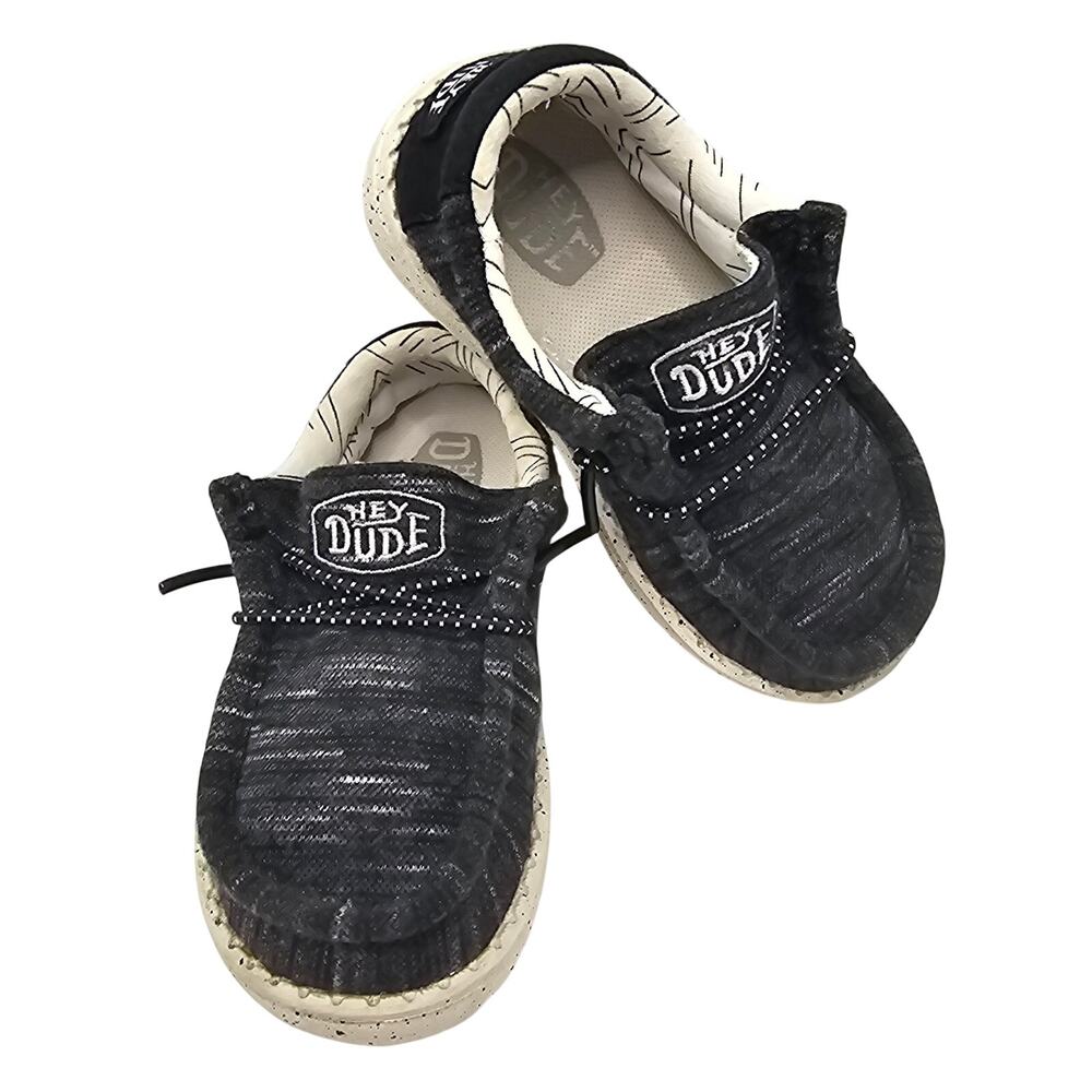 Hey Dude Wally Toddler Stretch Sox in Black Size 8 (Foot Length 5-7/8")